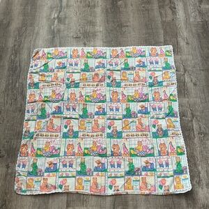 Vintage 90’s ONCE UPON A TIME BY LESLIE BECK- COTTON Handmade Baby Blanket